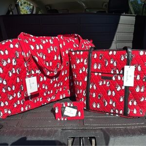 Vera Bradley Playful Penguins 4 Piece Set